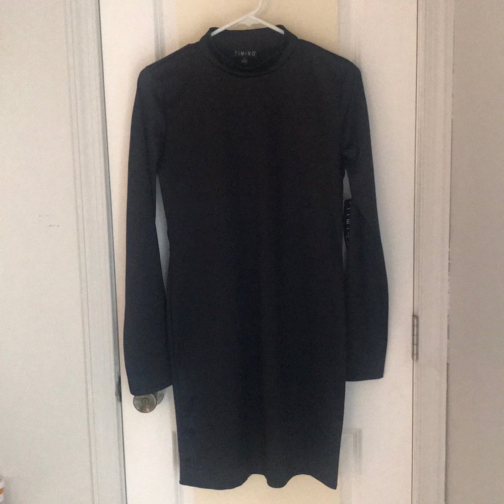 New🖤Black Dress🖤Mock Neck🖤Size L